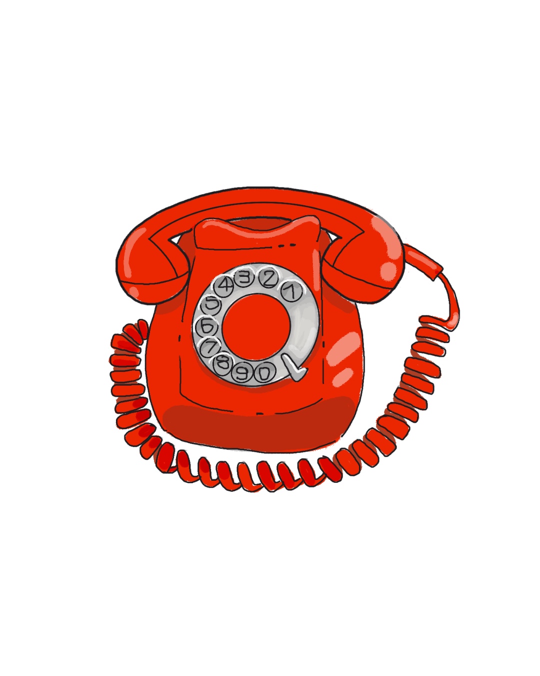 [174/365] Teléfono rojo